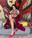 Bella Poarch Sexy Red Dress