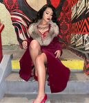 Bella Poarch Sexy Red Dress