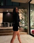 Charli Damelio Sexy Black Mini Skirt Set Leaked