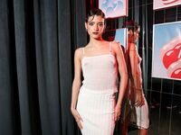 Dixie D 19Amelio Nude See-Through Sweater Set Leaked