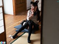 Ria Kurumi - Cat ear schoolgirl masturbation - Cospuri 0301