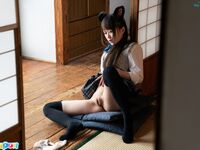 Ria Kurumi - Cat ear schoolgirl masturbation - Cospuri 0301