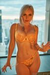 Sexy Jessica Nigri Orange Lingerie in her Appartment Photoshoot Onlyfans Set Leaked
